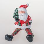 сувенир новогодний дед мороз,ножки болтаются керамика 9см ВХ12011-1