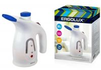 Отпариватель для одежды ERGOLUX ELX-GS01-С35 белый/синий , компакт.200 мл, 220-240 В, 800 Вт) /1/ 13973 
