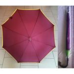 Зонт-трость, полуавтомат, пластм ручка, d=98см, 8 спиц, ткань (044729) /