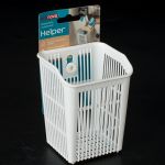ДЕРЖАТЕЛЬ ПОДВЕСНОЙ НА ПРИСОСЕ HELPER, 94х95х121 ММ (Белый) №14