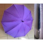 Зонт-трость, полуавтомат, пластм ручка, d=97см, 10 спиц, ткань (044731)