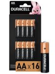 Батарейки Duracell R 6  на листе 16 шт/1лист