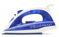 Утюг Galaxy, GL 6121, 1600Вт, подошва керамика. Паровой удар 120г/мин. Резервуар 150мл. функц. Самоочистки. Синий