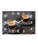 Часы настенные СН 2535 - 1019 Две чашки кофе прямоугольн (35х25) 