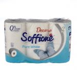 Бумага туалетная Soffione Pure White (FP), двухслойная, 6 рулонов