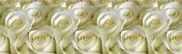 Белые розы панель 3000*600
