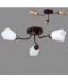 1003/3 (4) (2 коричневых, 2 белых) Светильник бытовой потолочный (лампочка 220V 15W E27)
