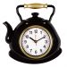  Часы настенные СН 3129 - 001 чайник 27х28,5 см, корпус черный с золотом "Классика" (10)