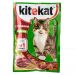 Корм для кошек Kitekat, влажный, 85 гр, говядина в желе уп/28